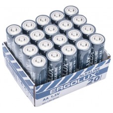 Батарейка Ergolux пальчик LR06 Alkaline BP20 (ПРОМО, LR06 BP20, 1.5В) цена за 20шт